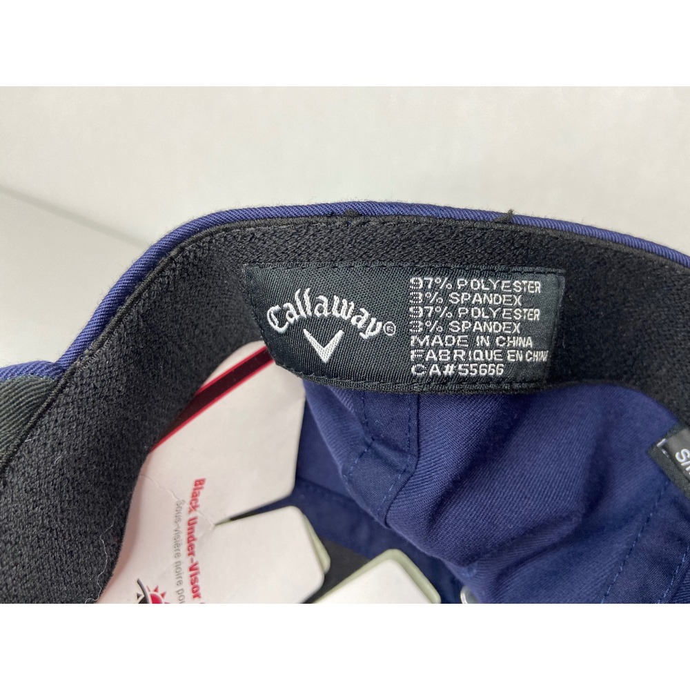 Callaway Weather Series Navy FlexFit Golf Hat S/M UPF 30+ NWT - Picture 6 of 16